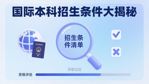 国际本科招生条件大揭秘，看看你是否符合